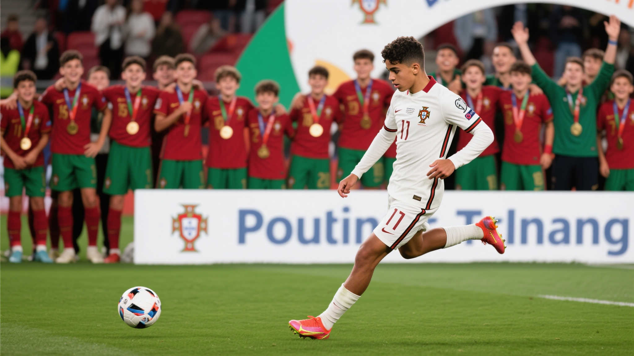 迷你罗左脚劲射+头球建功,助力葡萄牙U15捧杯 迷你罗左脚劲射+头球建功,助力葡萄牙U15捧杯